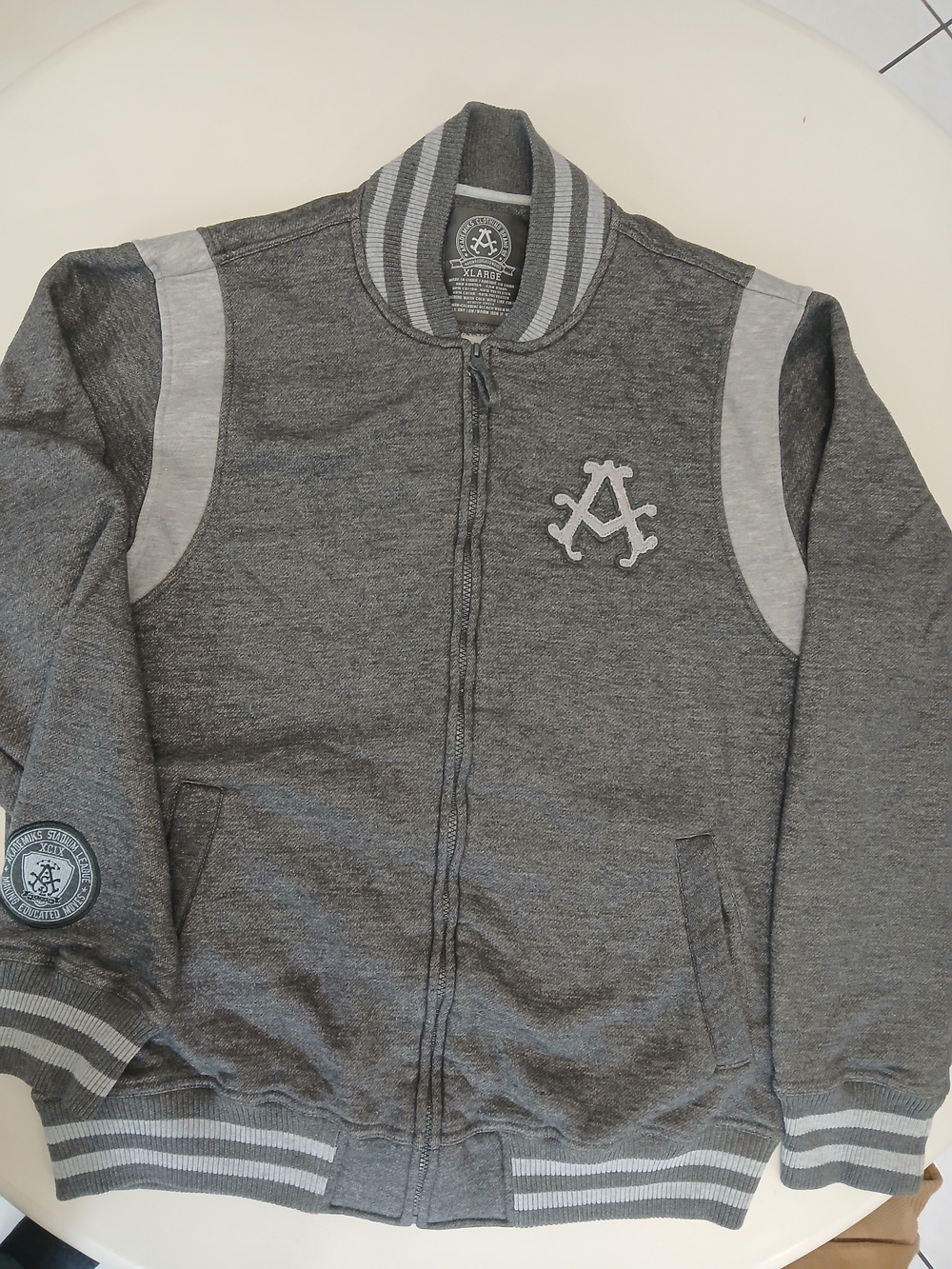 Akademiks Men's XL Authentic Vintage Early 2000s Grey Track Jacket